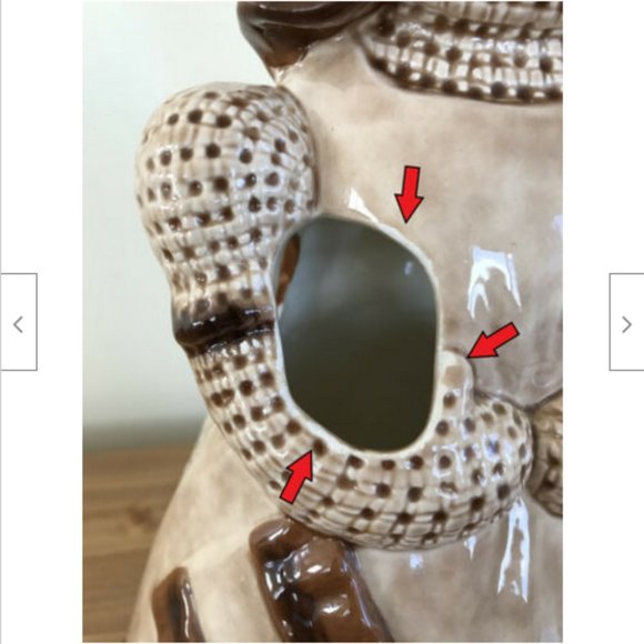 Country Kitchen Utensil Holder Ceramic Doll Vintage Sittre 1979 Art Brush Holder - Picture 6 of 9